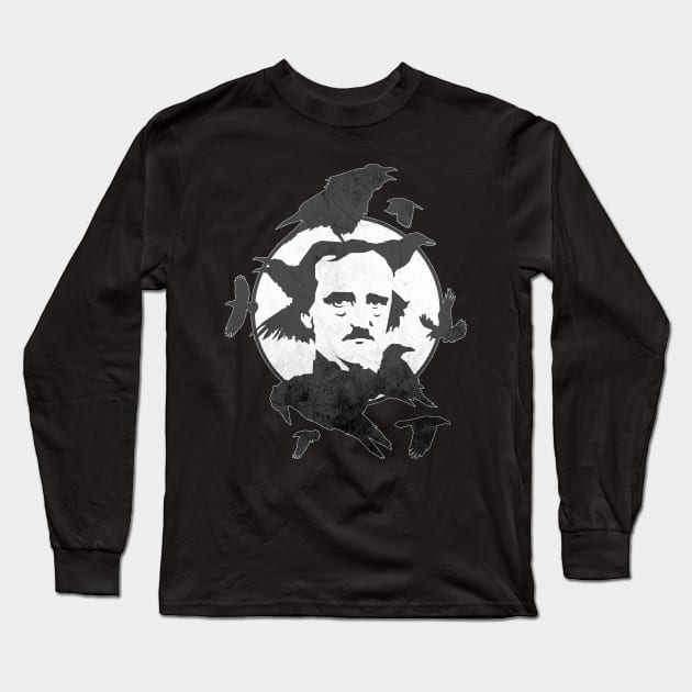 Poe Ravens Long Sleeve T-Shirt by GraphikTeez